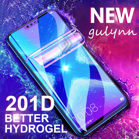 Protecteur d'écran, Film souple incurvé en Hydrogel 201D Anti-lumière bleue pour Huawei Honor 8X 9X 9XPro 10 20 Lite Pro Mate 40 P30 Pro ► Photo 1/6