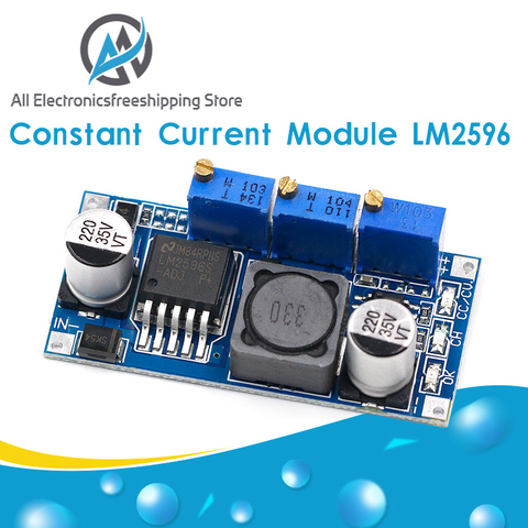 Module d'alimentation CC/CV réglable, LM2596S DC-DC, Module d'alimentation à courant Constant 7V-35V, LM2596 DC-DC ► Photo 1/6