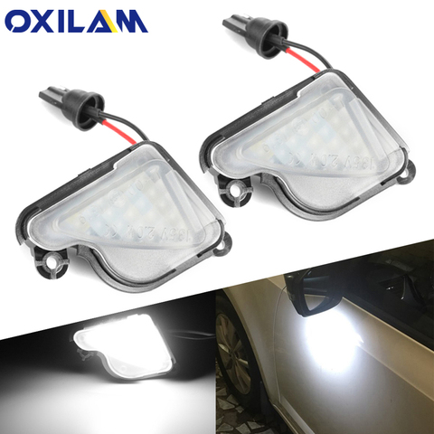 Miroir latéral LED lumières, lumière CANBUS, sans erreur blanc, pour Skoda superbe MK2 Octavia MK2 MK3 1Z 5E, 2 pièces ► Photo 1/6