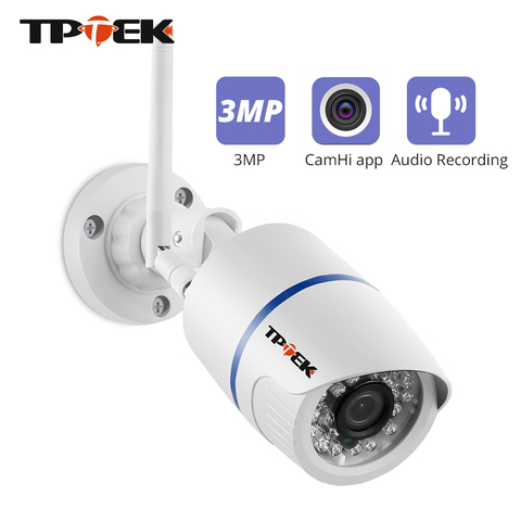 Caméra de Surveillance extérieure IP WiFi HD 3MP/1080P, dispositif de sécurité domestique sans fil, avec enregistrement Audio et protocole Onvif ► Photo 1/6