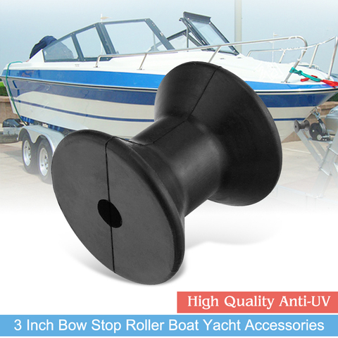 Remorque à nœud pour bateau 3 pouces | Rouleau à quille en caoutchouc pour voilier, Yacht, rapide, canoë, Anti-UV, accessoires pour bateau Marine ► Photo 1/6