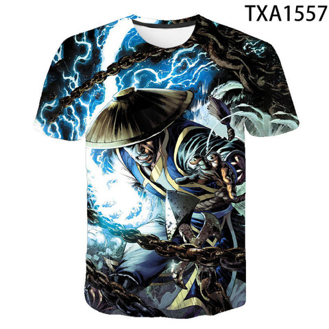 Nouveau Monie Mortal Kombat Mode 3D Imprimé T-shirt D'été Style Hommes Femmes Enfants Manches Courtes Garçon fille Enfants Décontracté Top T-Shirts ► Photo 1/6