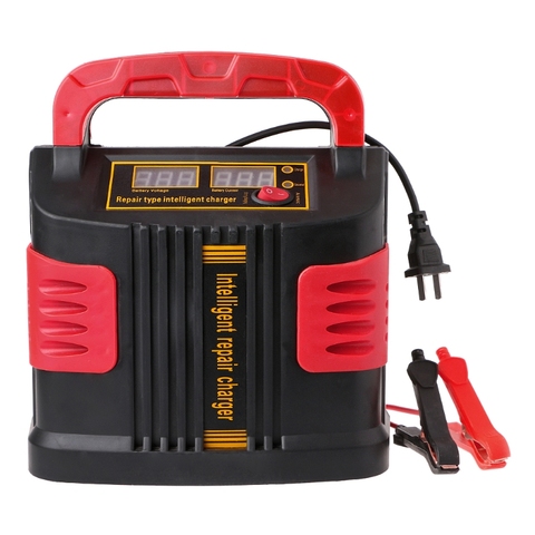 350W 14A AUTO Plus ajuster LCD chargeur de batterie 12V-24V voiture saut démarreur Portable ► Photo 1/6