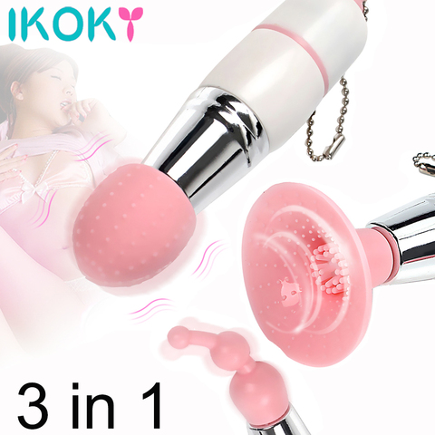 IKOKY-jouets sexuels 3 en 1 pour adultes, petit et Chic à forte Vibration, masseur à Stimulation g-spot, vibrateurs érotiques pour femmes, jouets sexuels ► Photo 1/6