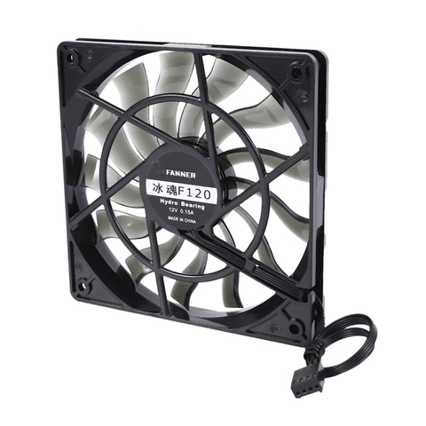 Mince 12mm épaisseur 120X120X12mm 12V ordinateur de bureau hôte ventilateur silencieux avec vitesse 12CM châssis ventilateur de refroidissement ► Photo 1/6