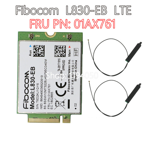 Fibocom – carte WWAN pour Lenovo Thinkpad X280, T480, T490, T490s, T590, P53s, X390, L490, L590, P43s, T480s, X390, Yoga, 01AX761, L830-EB ► Photo 1/3