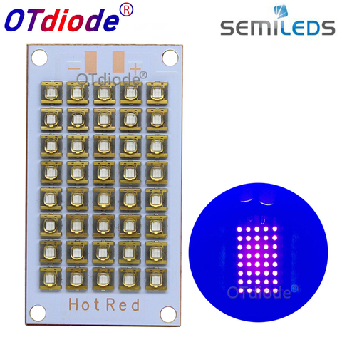 Lampe UV Semi led s, 395nm, 405nm, 355 nm, 355 nm, UV violet, LED cuivre PCB pour imprimante à plat à lumière uv, lampe de polymérisation ► Photo 1/6