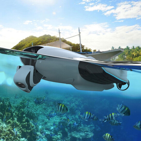 2022 nouveau bateau de pêche Drone d'eau avec caméra 4K UHD IPX8 4.5 m/s pêche intelligente 1000m sans fil contrôle appât outil de pêche ► Photo 1/6