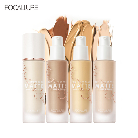 FOCALLURE Convermax fond de teint pleine couverture contrôle de l'huile maquillage visage 20 couleurs fond de teint liquide mat ► Photo 1/6