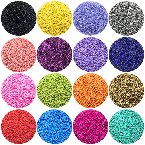 1000 pcs/Lot 2mm breloque tchèque perles de rocaille de verre bricolage Bracelet collier perles pour la fabrication de bijoux accessoires ► Photo 1/3