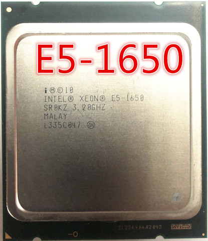 Intel Xeon E5 1650 E5-1650 3.2GHz 6 Core 12 Mo de Cache Prise 2011 PROCESSEUR d'unité centrale SR0KZ livraison gratuite ► Photo 1/1