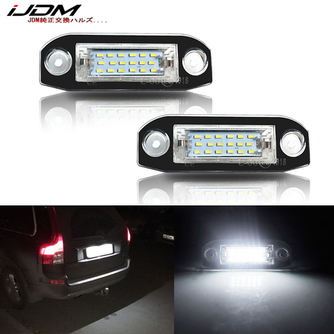 IJDM xénon blanc OEM-Fit plein éclairage de plaque d'immatriculation LED pour Volvo S80 XC90 S40 V60 XC60 S60 C70 XC70 V70 voiture-style numéro lampe ► Photo 1/6