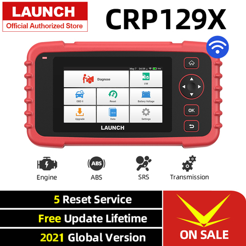 Launch de l'abs SRS de moteur de Scanner de X431 CRP129X OBD2 à l'huile d'outil diagnostique SAS EPB TPMS réinitialisez Creader 129X lecteur de Code d'obdii CRP129 ► Photo 1/6