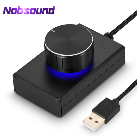 Nobsound – Mini haut-parleur d'ordinateur, contrôleur de Volume USB, sans perte, ajusteur Audio pour lecteur multimédia, bouton VOL/interrupteur avec une touche muet ► Photo 1/6
