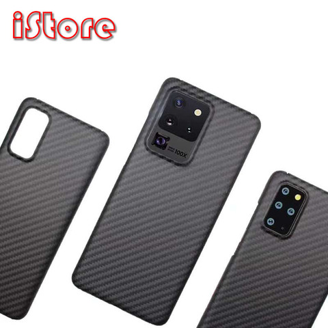 Coque de protection en fibre de carbone pour Samsung galaxy, pour modèles S20, 6.2, S20Plus, 6.7, S20Ultra, 6.9, légère, fine, haute résistance, aramide ► Photo 1/6