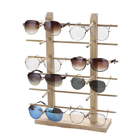 Lunettes cadre étagère Multi couches bois lunettes de soleil présentoir porte-bijoux pour Multi paires lunettes vitrine lunettes stockage ► Photo 1/6