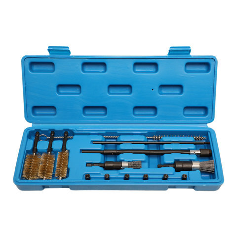 Kit de nettoyage de siège d'injecteur de carburant Diesel, brosses de nettoyage pour poils, 14 pièces ► Photo 1/6
