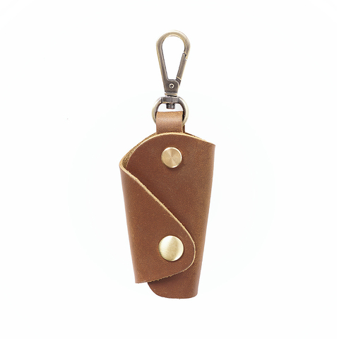 Mini-paquet de clés personnalisé en cuir véritable, sac pour clé Portable, mode créatif, suspendu à la taille, pochette pour porte-clés ► Photo 1/6