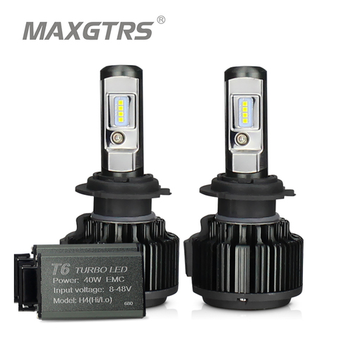 MAXGTRS H4 Salut/lo H7 H8 H11 9006 Voiture LED Phares 9005 HB3 HB4 H1 H13 880 881 Haute puissance Canbus Blanc 6000 k Ampoules Remplacer Lampe ► Photo 1/6