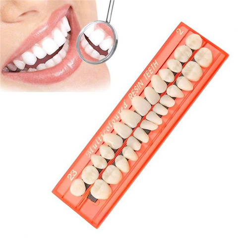 1Pcs Resin False Teeth Whitening Temporary fake teeth Dentures blanqueador Dental Veneers Universal dientes postizos que encajan ► Photo 1/6