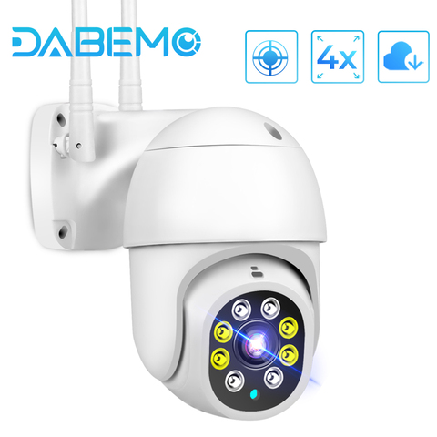 Caméra WiFi 1080P HD CCTV caméra IP extérieure AI suivi 4X Zoom numérique Surveillance RJ45 filaire Mini vitesse dôme caméras ► Photo 1/6