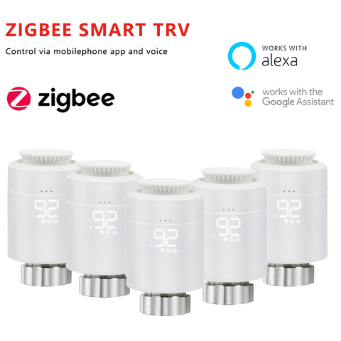 Thermostat intelligent Tuya ZigBee, vanne d'actionneur de radiateur,  application intelligente TRV Programmable, contrôleur de température