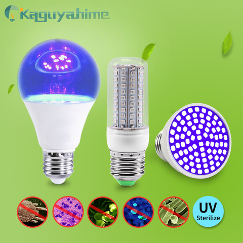 =(K)= lampe UV germicide ampoule E27 LED maïs lumières stérilisateur lampe Ozone lumières ampoule LED intérieur désinfecter lumière E27 projecteur ► Photo 1/6