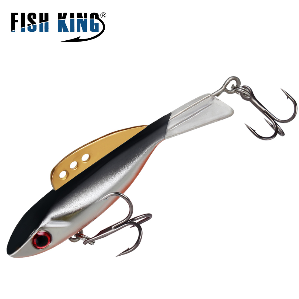 Poisson roi hiver pêche sur glace leurre équilibreur 3D yeux Jig appât dur leurre gabarits équilibré pêche appât pour attraper perche et brochet ► Photo 1/6