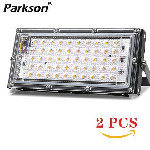 Projecteur LED imperméable conforme à la norme IP65, éclairage d'extérieur, 50W, AC 220/240V, 2 pièces ► Photo 1/6