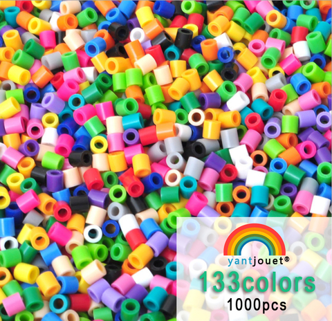 YantJouet – perles en fer nacré de 5mm pour enfants, 1000 pièces, 133 couleurs, perles Hama, Puzzles à faire soi-même, cadeau de haute qualité, fait à la main ► Photo 1/6