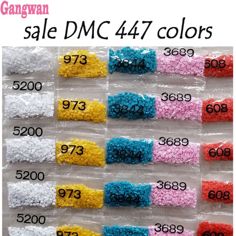 Perceuse ronde ou carrée complète, strass pour peinture diamant, vente en gros, DMC, 447 couleurs, accessoire de perles en cristal ► Photo 1/6