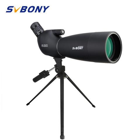 Svbony 25-75x70 longue portée grand oculaire 21mm télescope pour tir à l'arc avec trépied de bureau SV28 ► Photo 1/6