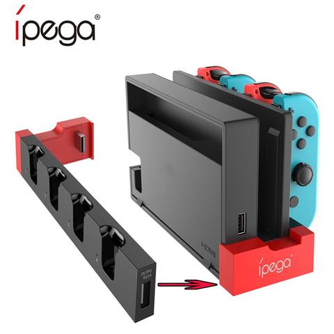 IPega PG-9186 Station de support de quai de charge chargeur de contrôleur de jeu pour Nintendo Switch Joy-Con Console de jeu avec indicateur ► Photo 1/6