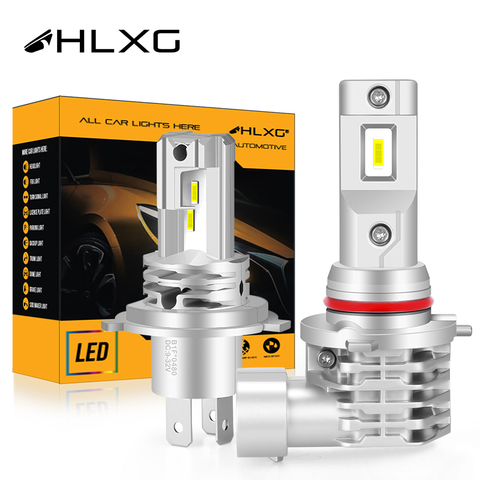 HLXG H11 LED H8 h7 H4 HB3 9005 HB4 9006 CSP Ampoules De Phare De Voiture diode lampe de brouillard de moto 4300K 6000K nebbia luces led par auto ► Photo 1/6