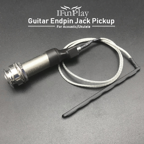 Endpin pour guitare à cylindre Durable, Preamp, Pickup EQ piézo, prise de Jack de 6.35mm avec culot acoustique Ukulele ► Photo 1/6