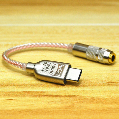 Type-C To 3.5 Jack ALC5686 Chip HiFi Digital Audio HIFI Decoding DAC Sound Card Earphone Audio Cable For Huawei mate20 30pro ► Photo 1/3