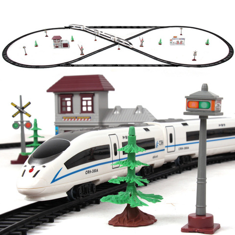 Train électrique, nouveau jouet, Rails, télécommande, avec Train et Rails électriques, ensemble jouet, modèle Rc pour enfants ► Photo 1/6