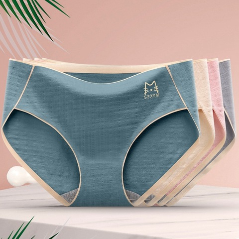 Sous-vêtements Sexy en coton pour femmes, culotte antibactérienne sans couture, slips pour dames, lingerie pour filles, tanga lenceria, nouveau ► Photo 1/6