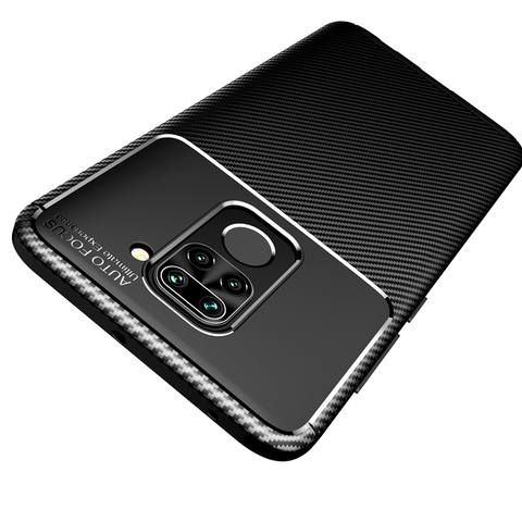 Housse en Fiber de carbone pour Xiaomi Redmi Note 9 étui Poco X3 Funda Xiaomi Redmi Note 9 étui de téléphone Ultra mince pour Redmi Note 9 housse ► Photo 1/6