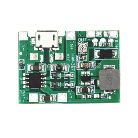 Module intégré de charge et décharge de batterie au Lithium 3.7V 9V 5V 2A, réglable Step Up 18650 ► Photo 1/3