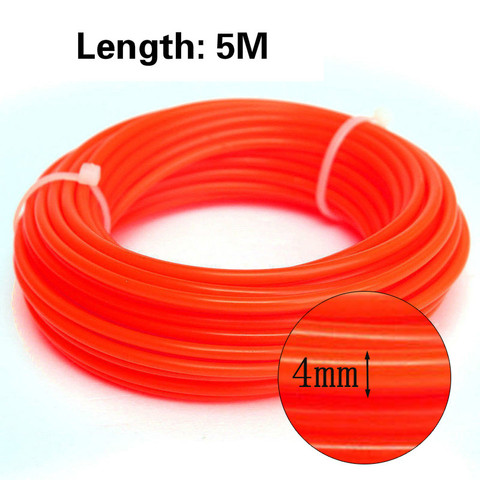 Nouveau 5M * 4mm forte tondeuse Strimmer débroussailleuse Nylon cordon ligne fil corde corde pour herbe Strimmer épaisseur 4.0mm remplacement ► Photo 1/5