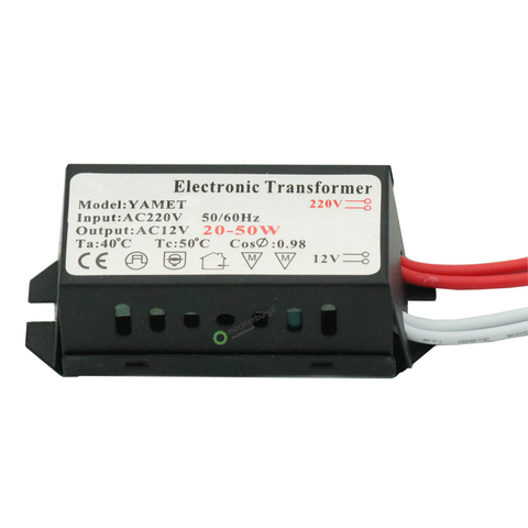 Transformateur LED AC 220V à 12V 20-50W pour l'éclairage de la lampe halogène convertisseur électronique tension transformateur LED alimentation ► Photo 1/5