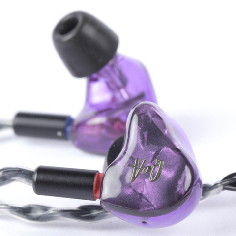 QOA rose LADY 2BA + 1DD hybride 3 pilote dans l'oreille écouteur HIFI moniteur casque avec 2Pin détacher câble personnalisé résine IEM Earbud ► Photo 1/6