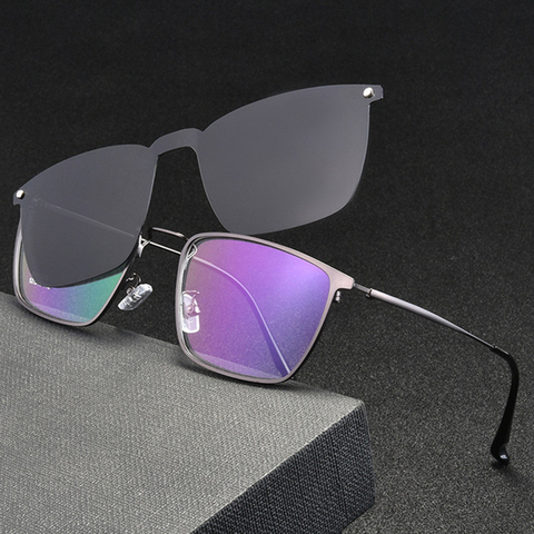 BCLEAR – monture de lunettes optique avec Clip magnétique, monture complète en métal ► Photo 1/1