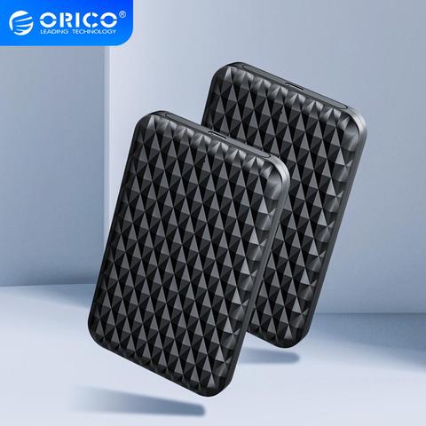 ORICO 2.5 pouces type-c boîtier de disque dur USB3.1 5Gbps 4 to boîtier de disque dur Support UASP boîtier de disque dur externe avec un câble A à C/C à C ► Photo 1/6