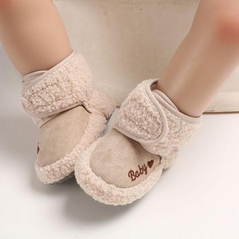 Bébé hiver chaud premiers marcheurs coton bébé chaussures mignon infantile bébé garçons filles chaussures semelle souple chaussures d'intérieur pour 0-18M ► Photo 1/6