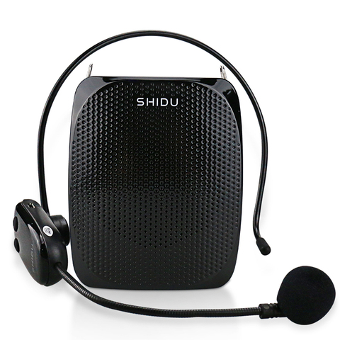 Mini haut-parleur Ultra portatif de Microphone sans fil d'uhf d'amplificateur de voix de SHIDU 10W pour des enseignants instructeurs de Yoga de Tourrist S615 ► Photo 1/6