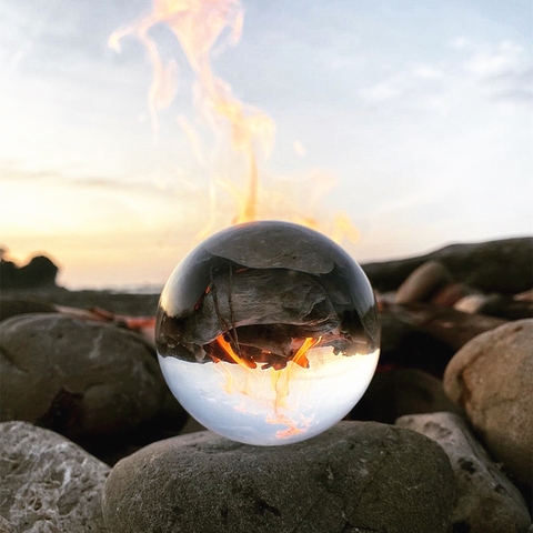 30mm-100mm boule de cristal Quartz verre clair boule sphères boule de verre photographie boules cristal artisanat décor Feng Shui ► Photo 1/3