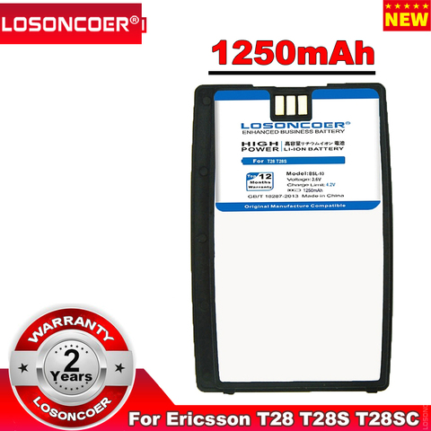 Batterie Li-ion 1250mAh BSL 10 BSL-10 pour Ericsson T28 T28S T28SC T29 T39 T520 T320 R520 R320 BUS-11, pour téléphone portable ► Photo 1/6