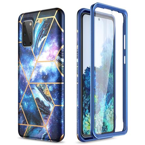 Pour Samsung Galaxy S9 S10 Note10 S20 Ultra Plus étui paillettes pare-chocs étui de protection intégré étui de protection d'écran pour S10e A50 ► Photo 1/6